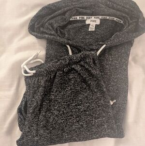 PINK Victoria's Secret Charcoal Hoodie And Sweats